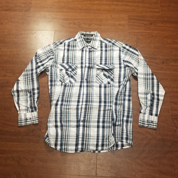 Plaid Button Down Dress Shirt - Picture 1 of 2